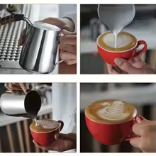 Mini Jarra de Inox 350ml | Jarra de Aço Inoxidável para Café, Leite e Cappuccino | Leiteira para Vaporização e Latte Art