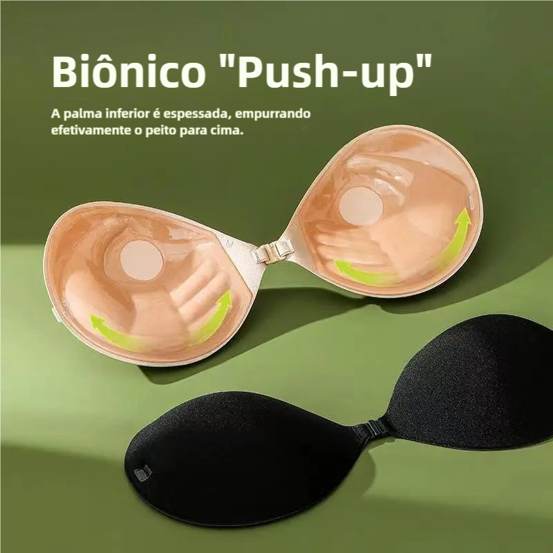 Sutiã adesivo sem alças oculto Sexy adesivos de peito de Silicone feminino Push-Up vestido de casamento vestido estiling em Oferta na Shopee