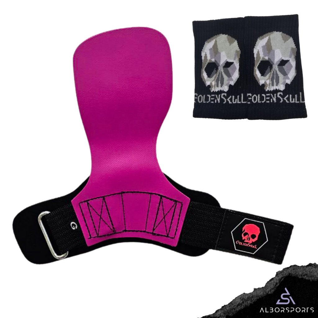 Grip Crossfit Palmar Pull Up Golden Skull Original Anti Calo Gruda Na Barra Profissional