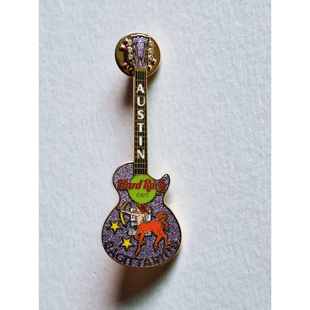Pin / Broche - Hard Rock Cafe - Austin - Horoscope Series Guitar 2002 Sagittarius