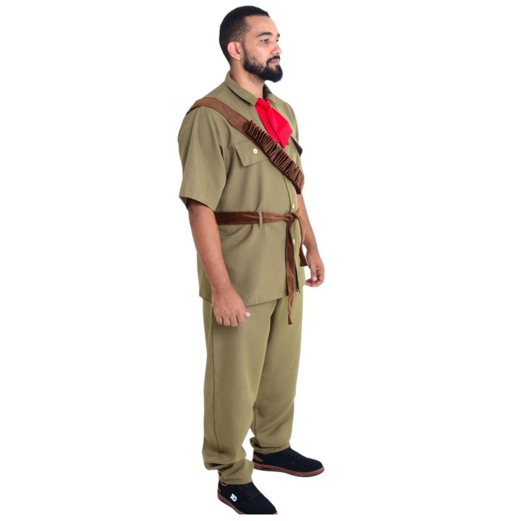 Fantasia Cangaceiro Adulto Masculino Cosplay Cangaceiro