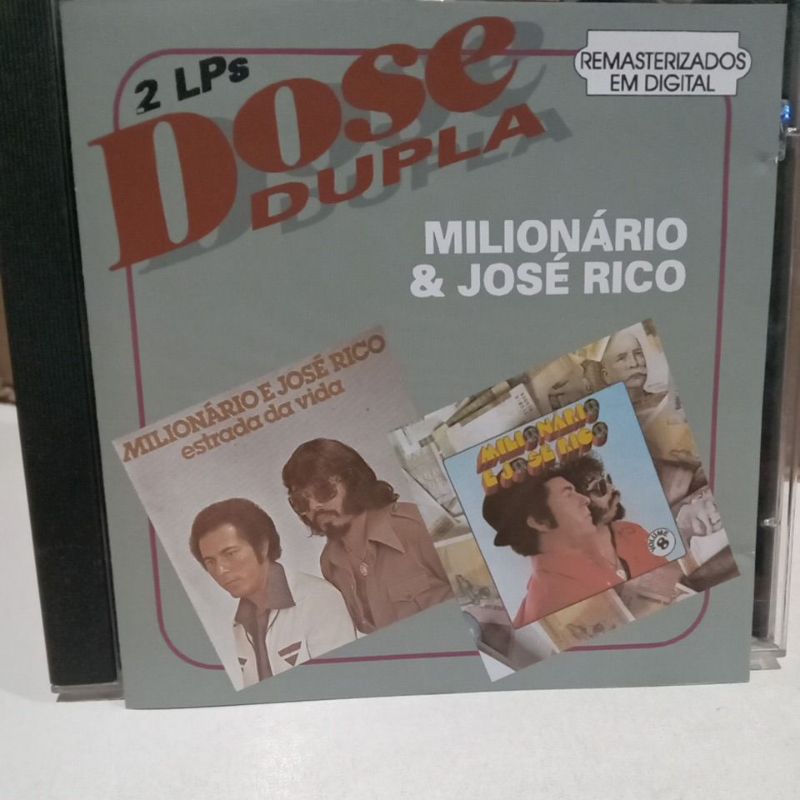 CD MILIONÁRIO & JOSÉ RICO -DOSE DUPLA DOIS LP'S EM UM CD