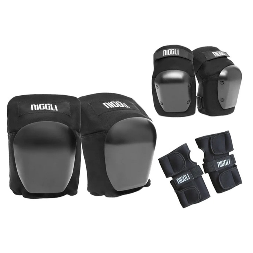Kit Proteção Niggli Semi-profissional 3x1 Adulto Skate Patin