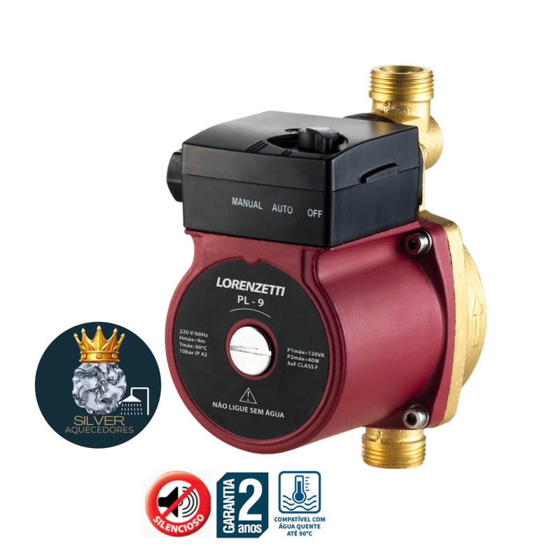 PRESSURIZADOR DE ÁGUA PL9 LORENZETTI 127 Volts.