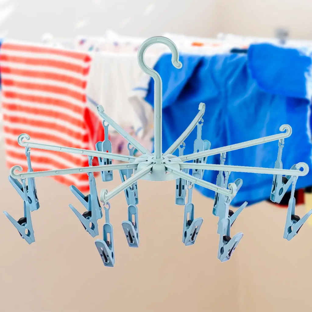 Varal roupa íntima, dobrável, multiuso, com 12 ou 16 prendedores, calcinha, cueca, sutiã, biquíni e meias