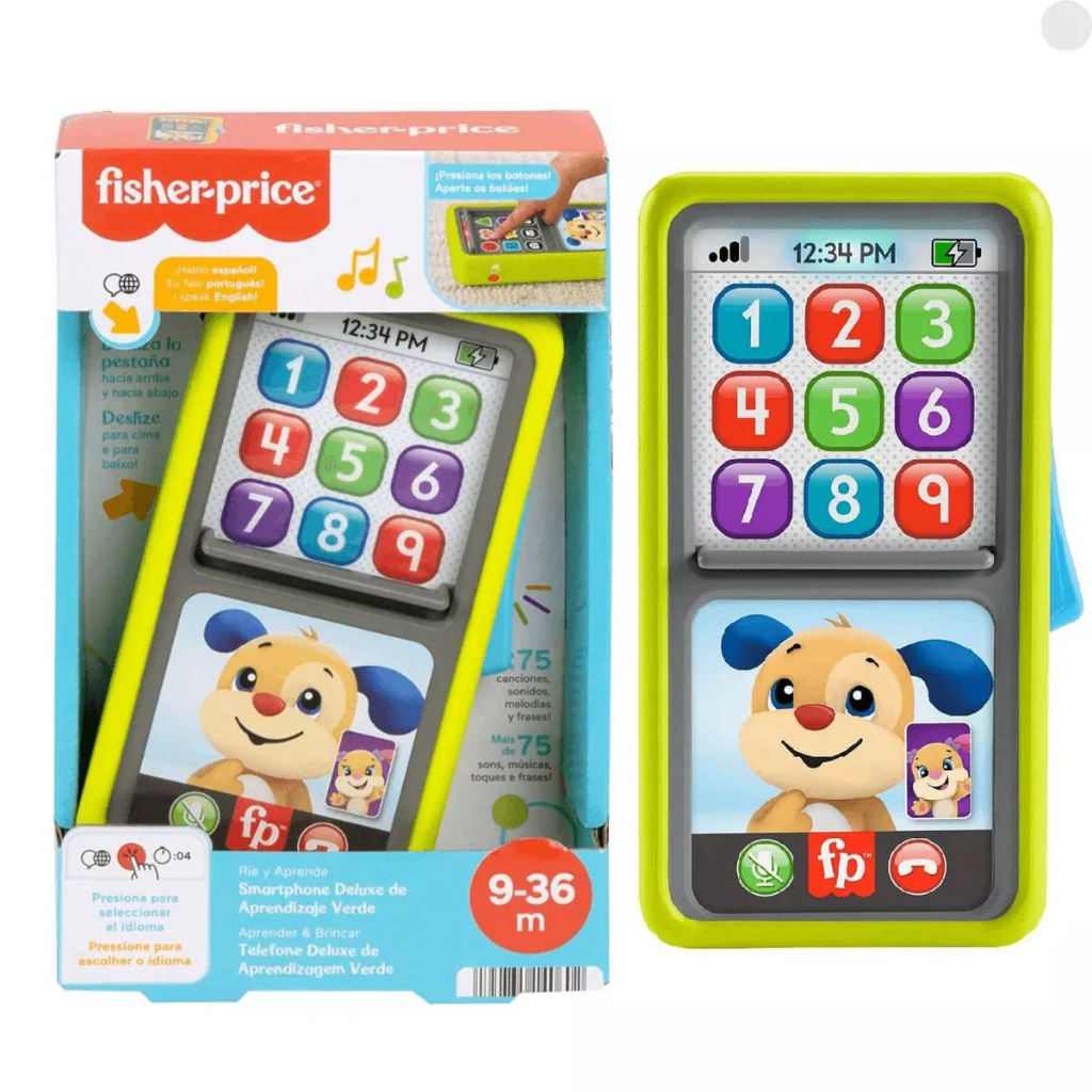 TELEFONE DELUXE DE APRENDIZAGEM VERDE FISHER PRICE - MATTEL HNH10