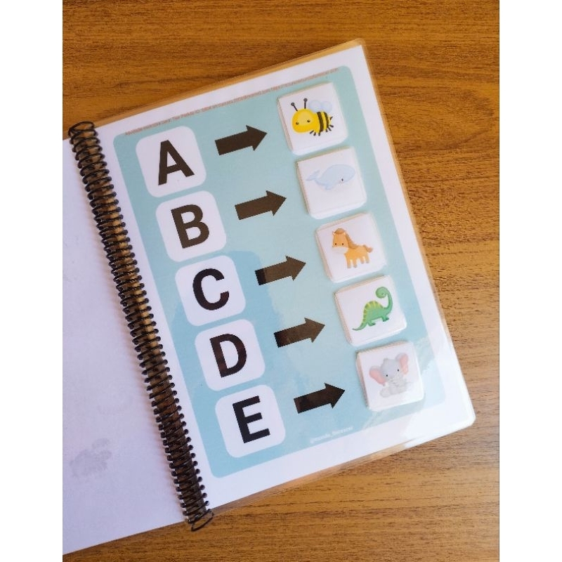 CADERNO ALFABETO SENSORIAL/PEDAGÓGICO📚  (PLASTIFICADOS E COM VELCRO) ADAPTADOS PARA AUTISTAS em Oferta na Shopee