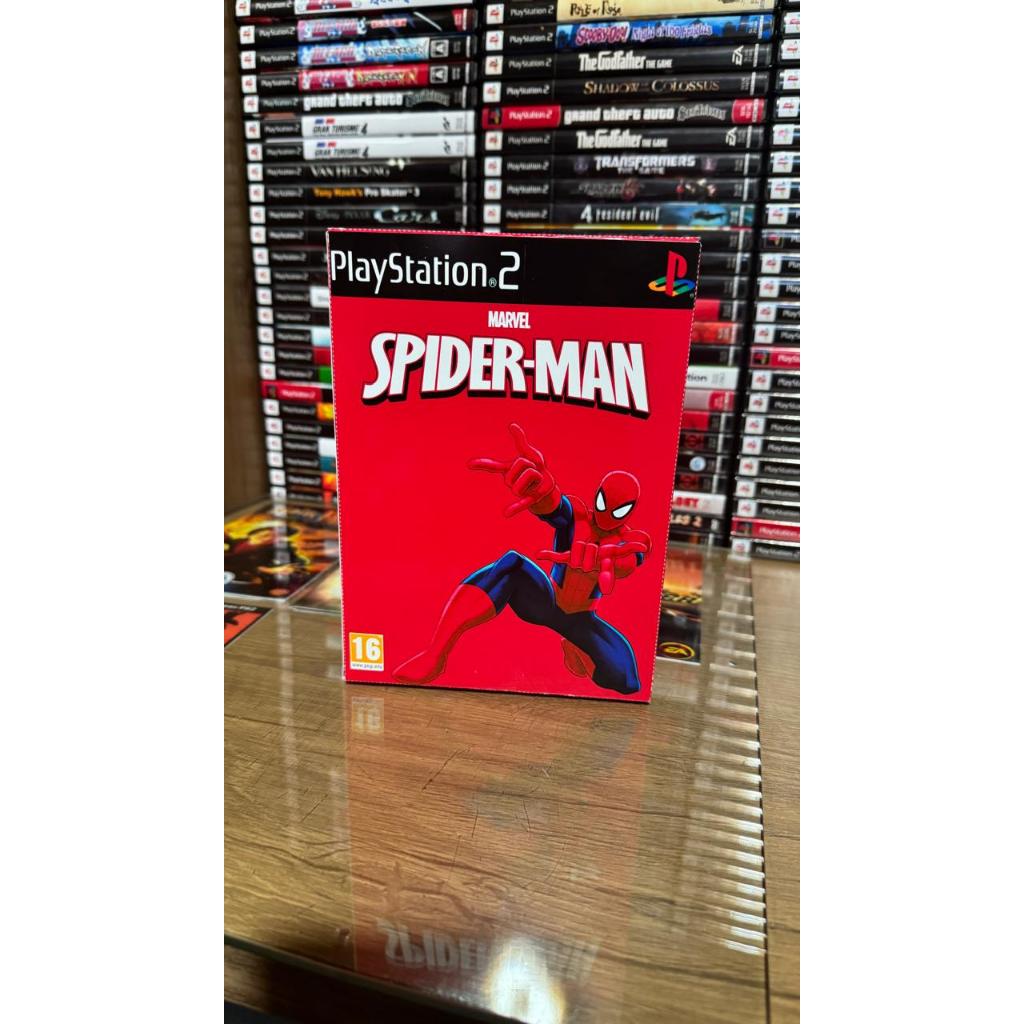 Caixa Spider-Man para jogos de PS2 ( cabe 3 jogos )