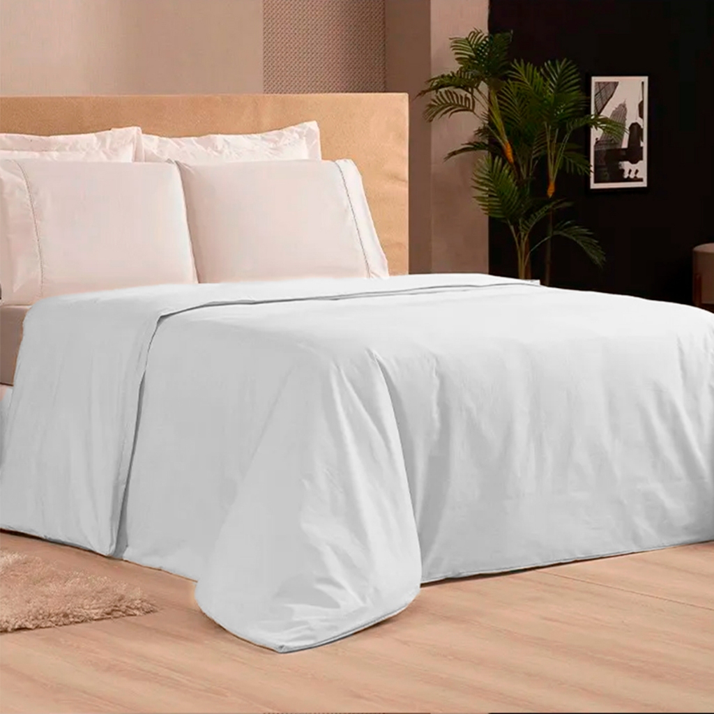 Capa De Edredom King Duvet Zíper Toque de Pluma