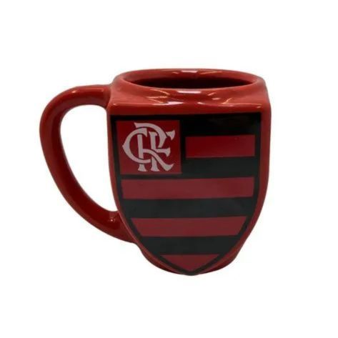 Caneca Flamengo Escudo 3D Porcelana Premium 270ml - UN em Oferta na Shopee