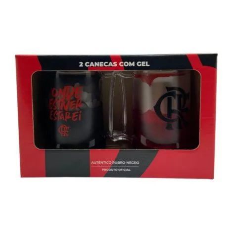 Kit Caneca Gel Flamengo 2 Unidades 400ml - UN