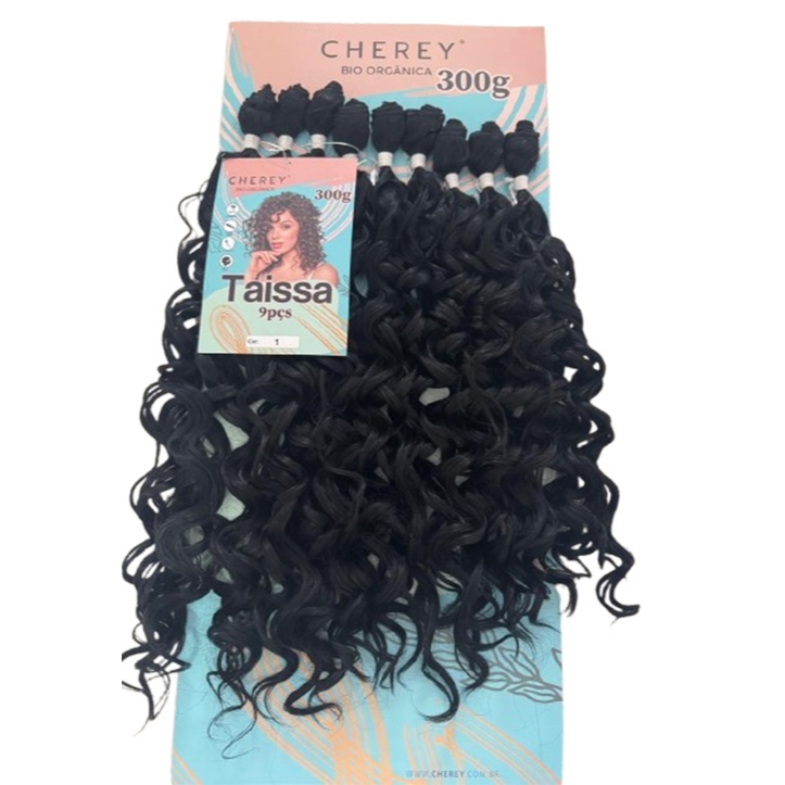 Cabelo Cacheado Taissa Bio Orgânico Na Tela Cherey 60cm 300g