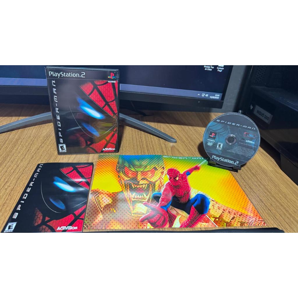 Spider-Man 1 com Manual/Pôster para PS2