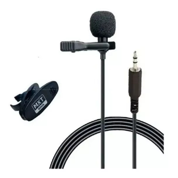 Microfone Lapela Para Câmeras, Desktops e Notebook - MX-L01 Mxt