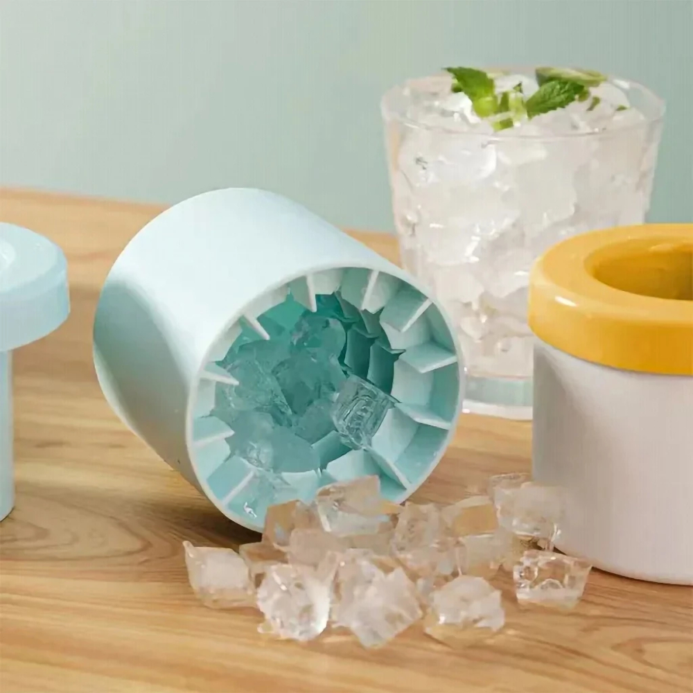 Mini Molde Para Cubos De Gelo Forma Em Silicone Ice Magic