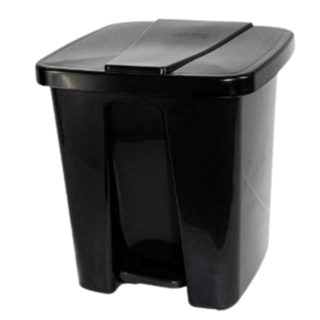 Lixeira 15 Litros com Pedal para banheiro cozinha - Branco ou Preto - Plasconex em Oferta na Shopee