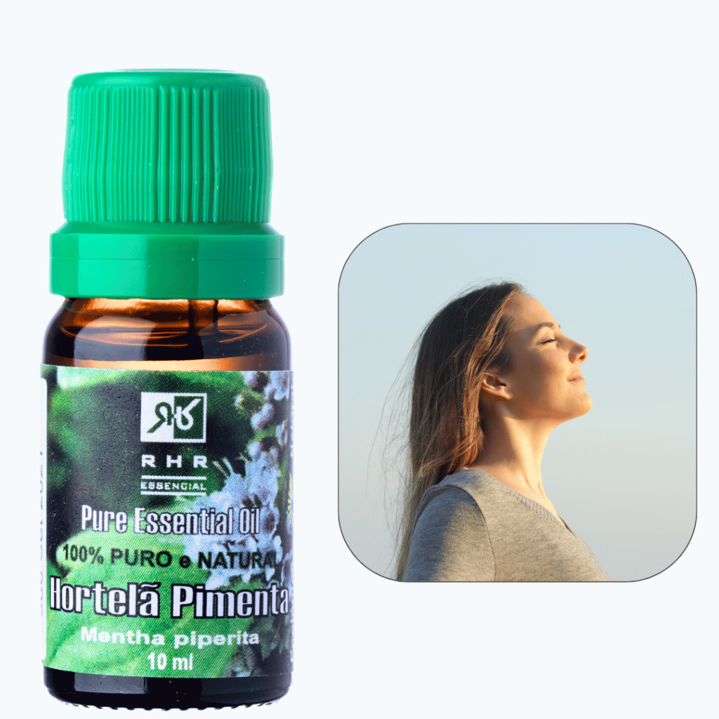 Remédio Natural para Respirar Melhor - Óleo Essencial de Hortelã Pimenta 10ml