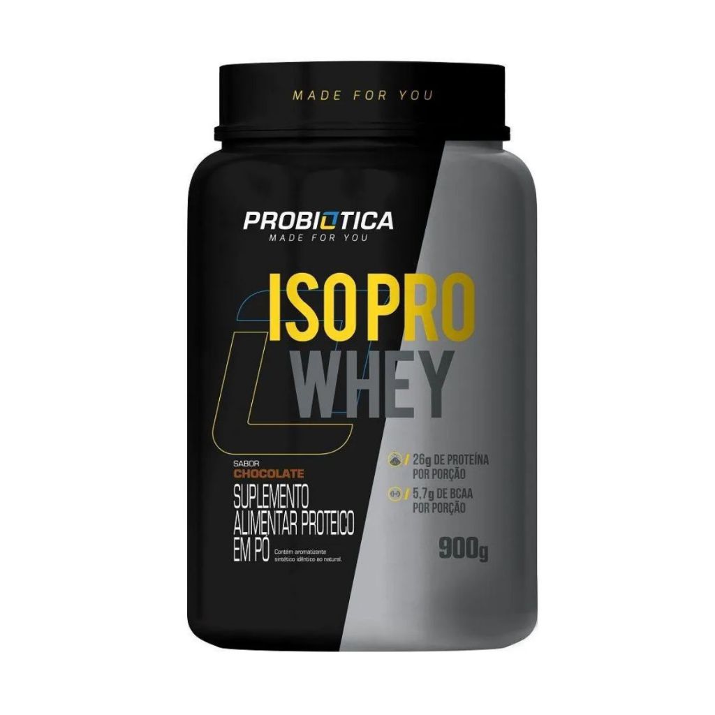 Iso Pro Whey Pobiótica Pote 900g Chocolate - Health