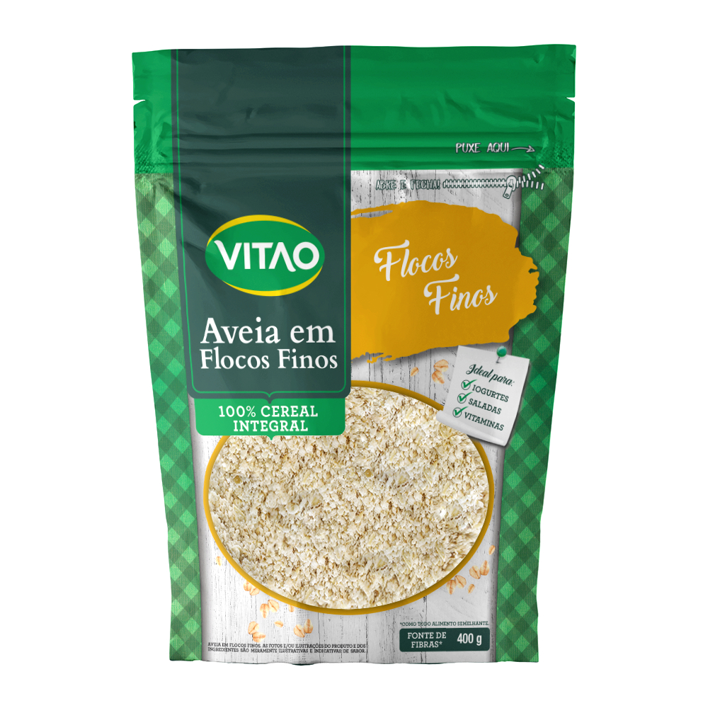 Aveia Flocos Finos Integral Vitao 400 g