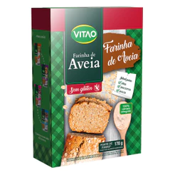 Farinha de Aveia Sem Glúten Vitao 170 g - Fonte De Fibras