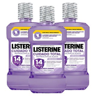 Kit 3 und Antisséptico Bucal Listerine Cuidado Total 500ml em Oferta na Shopee