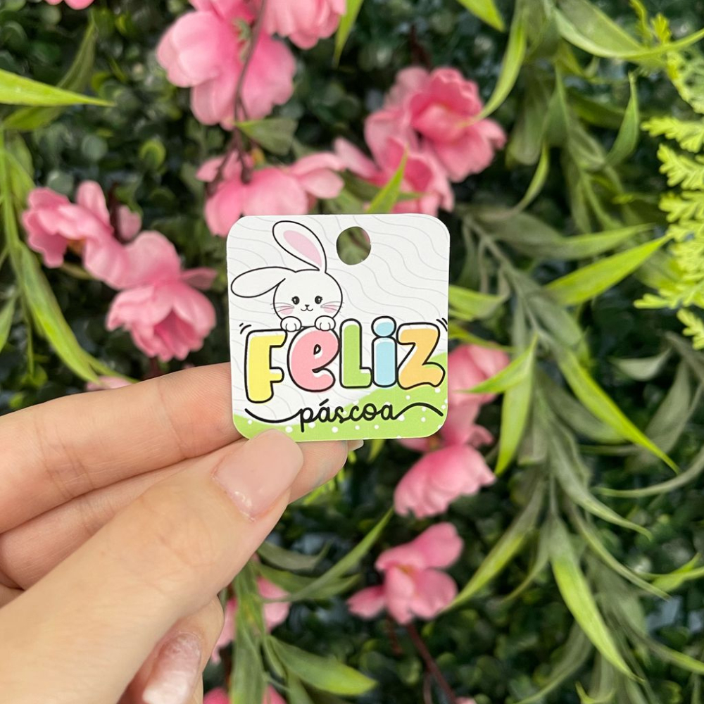 100 a 150 Tag de Páscoa - Tag para embalagens de Páscoa - Tag para caixa de Ovo Páscoa -  ENVIO RÁPIDO