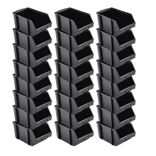 Kit 20 Caixas Gaveteiro Organizadores Bin N3 Gaveta parafusos Preta - Luvic Decor em Oferta na Shopee