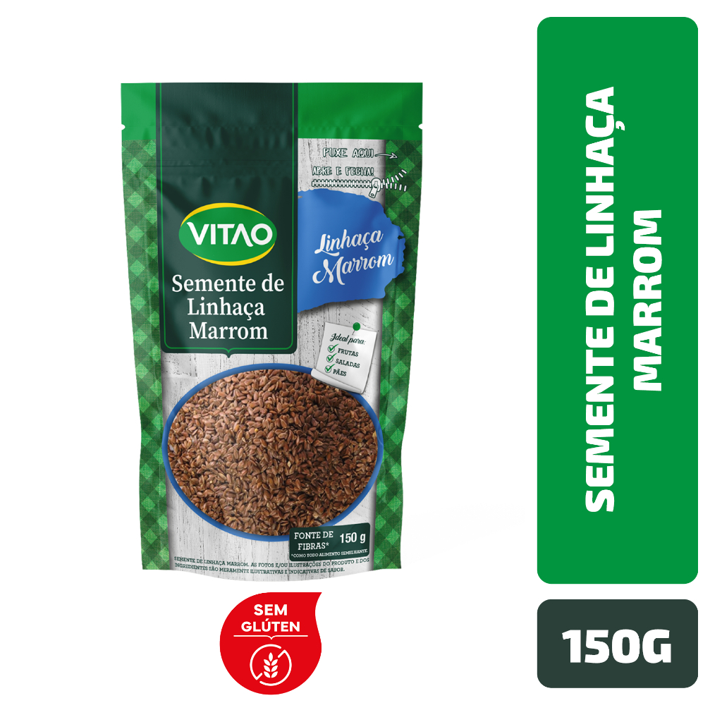 Semente De Linhaça Marrom Vitao 150G - Food & Beverages