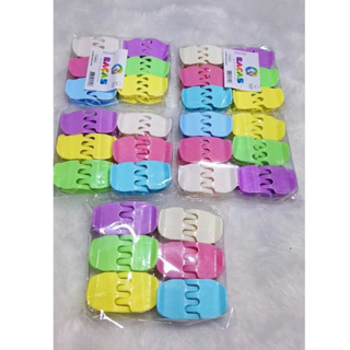 Kit 60 Piranhas Tridente Prendedor de Cabelo Presilha Cores Variadas tamanho P em Oferta na Shopee