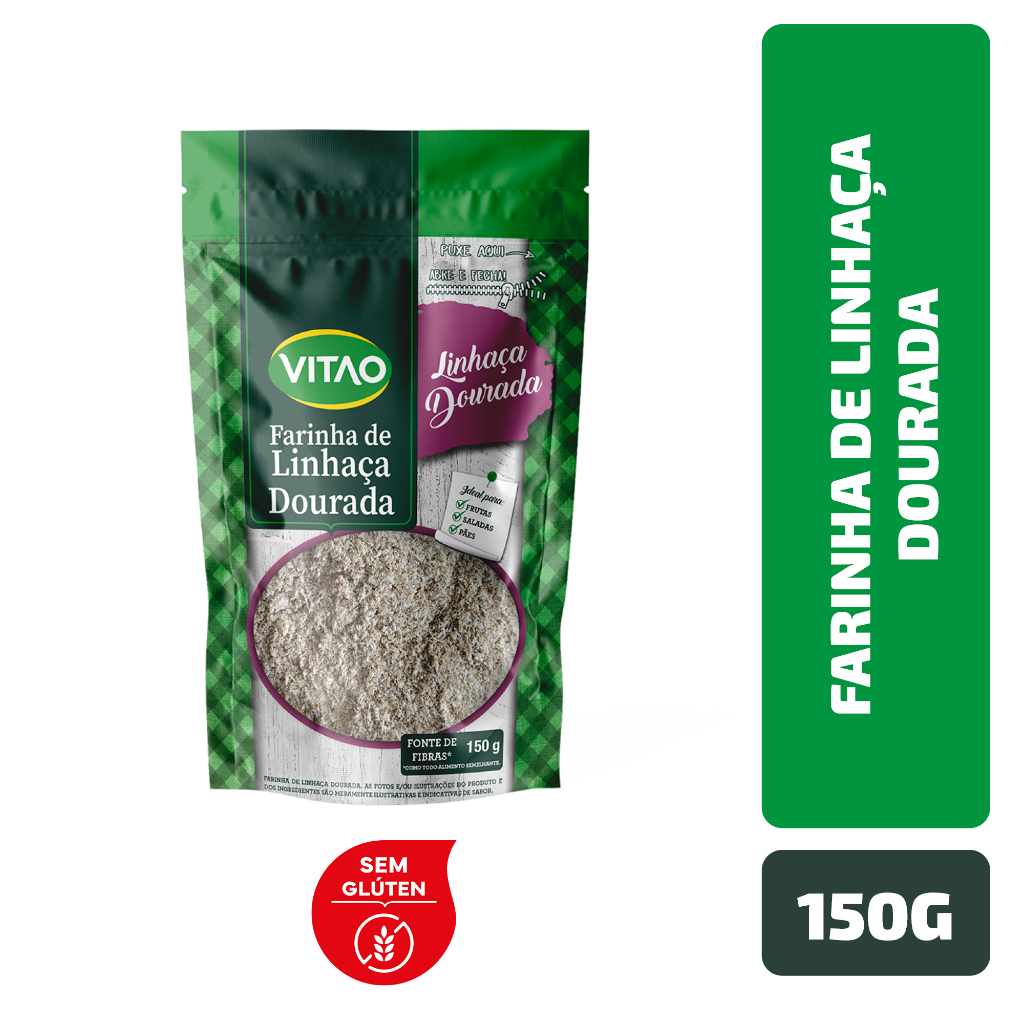 Farinha de Linhaça Dourada Vitao 150 g em Oferta na Shopee