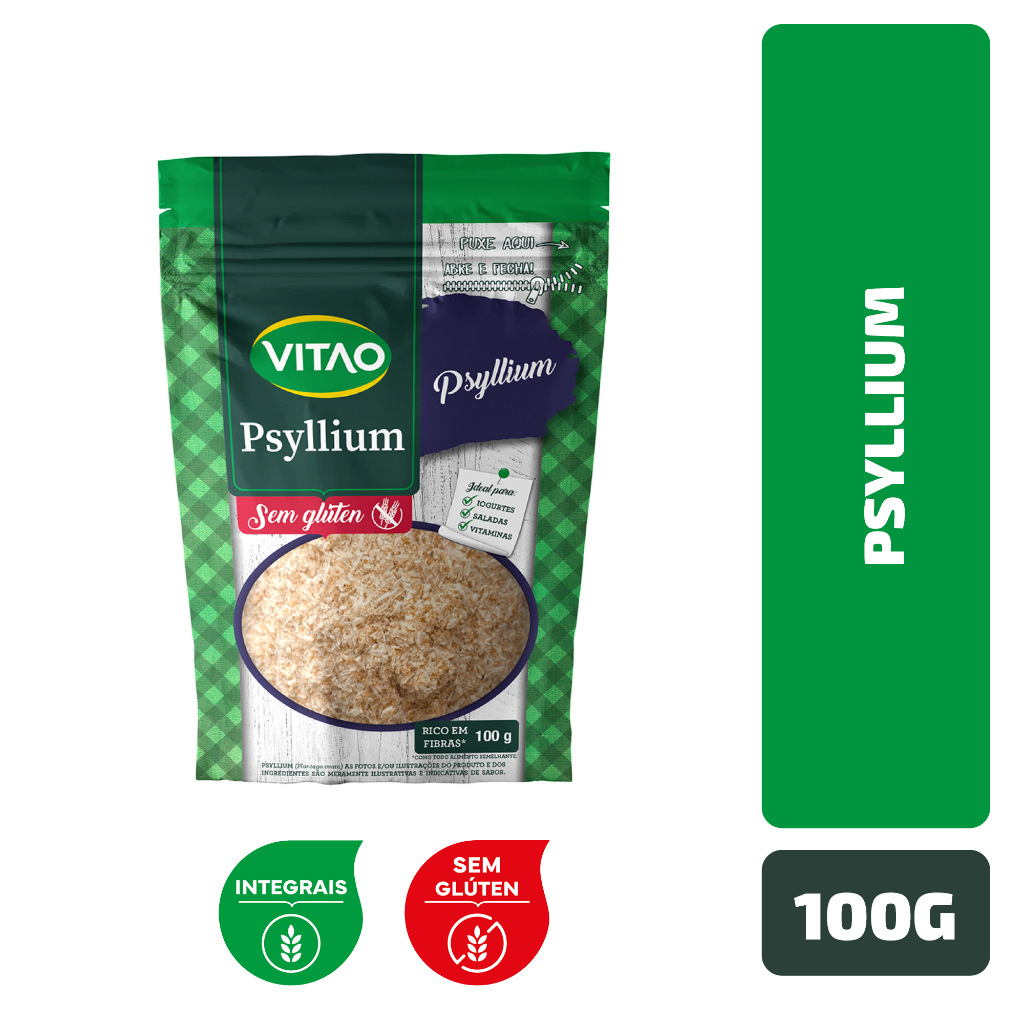 Psyllium Sem Glúten Vitao 100 g