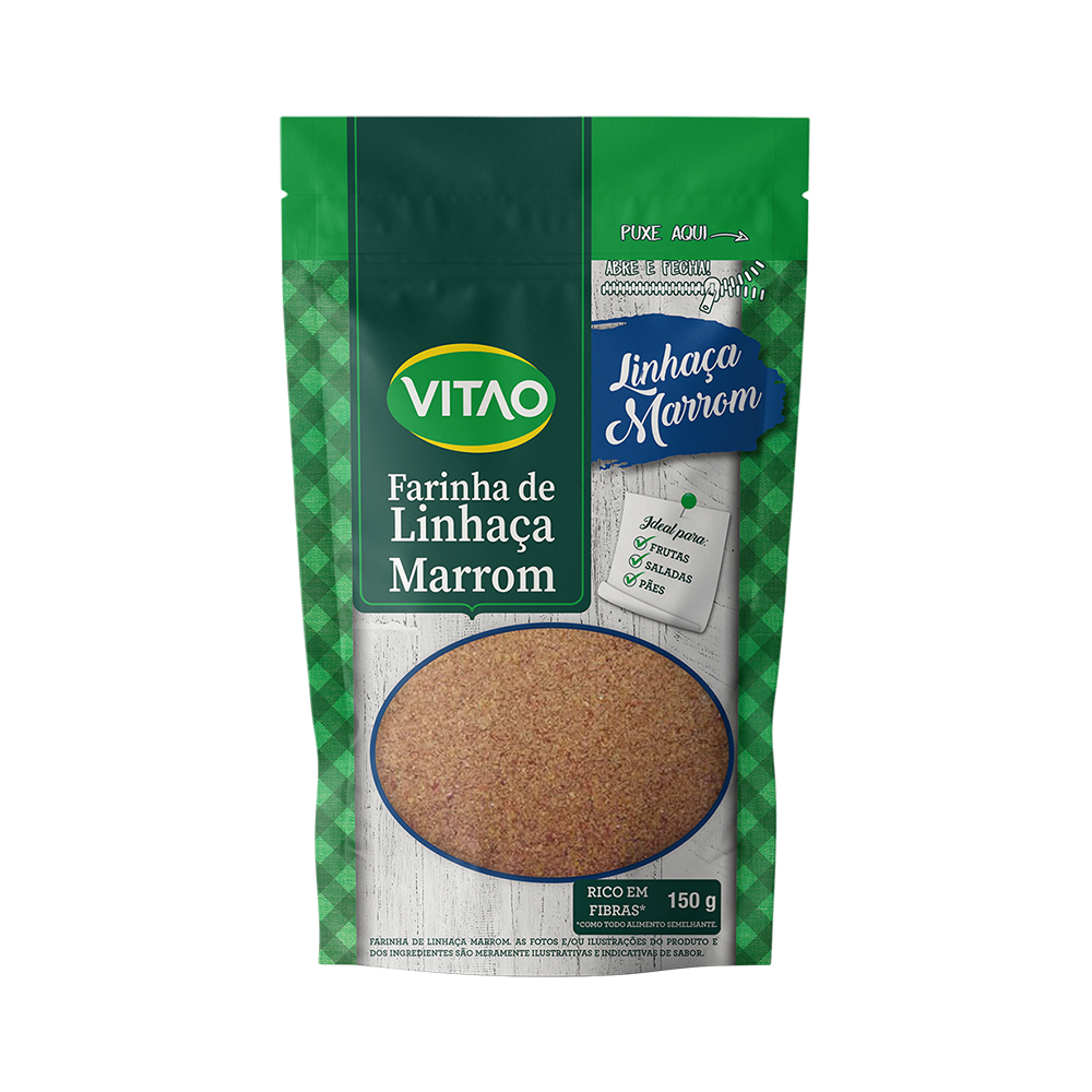 Farinha De Linhaça Marrom Sem Glúten Vitao 150 g