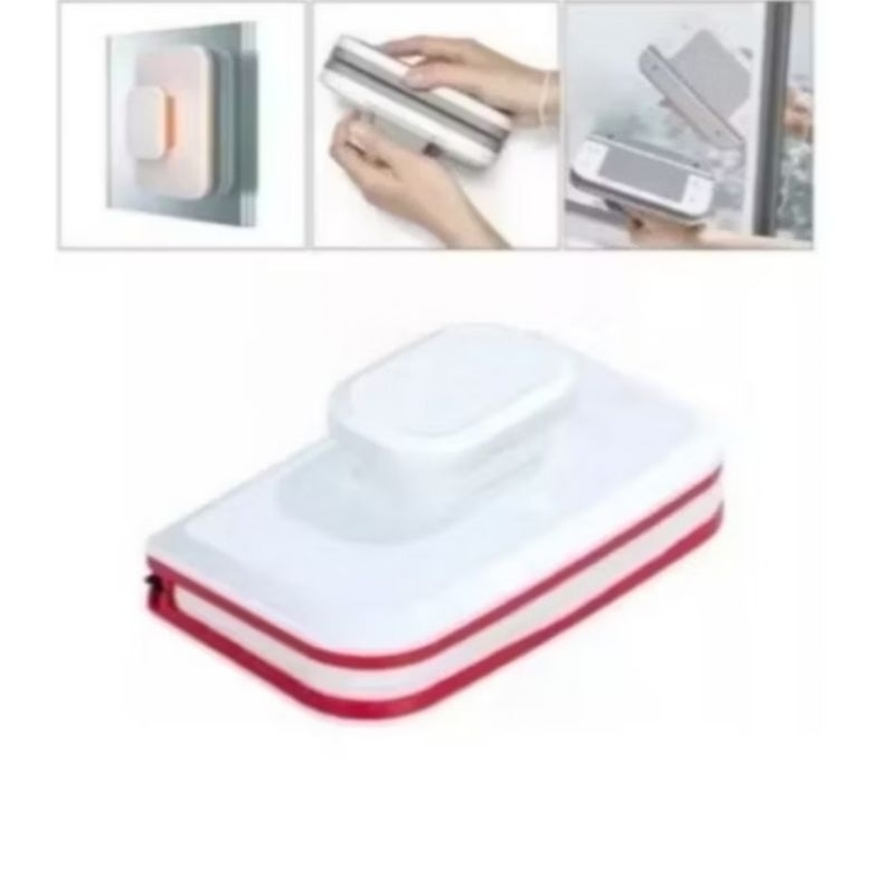 Limpador de janelas magnético duplo limpa vidros escova lavar limpeza doméstica externa com segurança em Oferta na Shopee