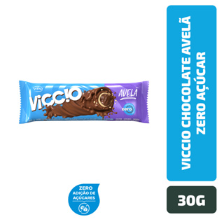 Rolinho Chocolate Avelã Zero Açúcar Viccio 30 g em Oferta na Shopee