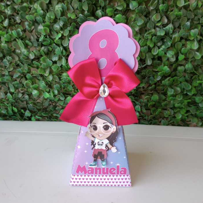 Caixa Pirâmide  Luluca| Personalizados | Lembrancinhas | Festa infantil | Aniversário