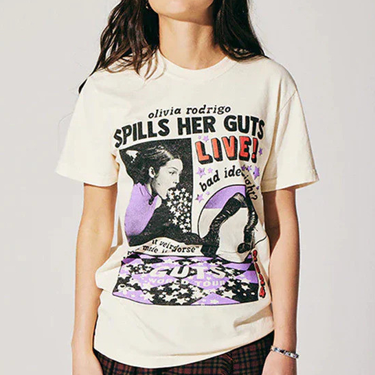 Camiseta Premium 100% Algodão Evento Lollapalooza Olivia Rodrigo Mùsica Lançamento 2025 Envio Rápido