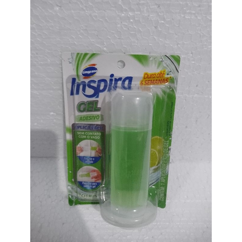 INSPIRA GEL ADESIVO COM APLICADOR PARA VASO SANITÁRIO, CITRUS