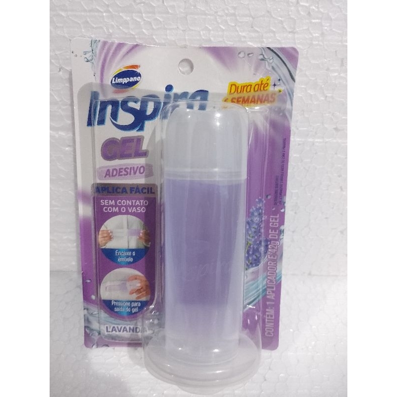 INSPIRA GEL ADESIVO COM APLICADOR PARA VASO SANITÁRIO,LAVANDA