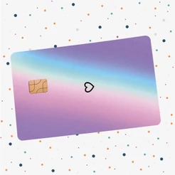 Adesivo para Cartão de Credito Coração Simples Proteção para Cartão