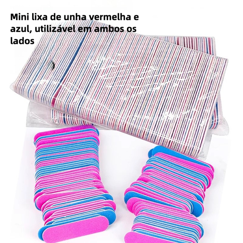Lixa Média Pink 5cm, Pacote C/100 Unidades