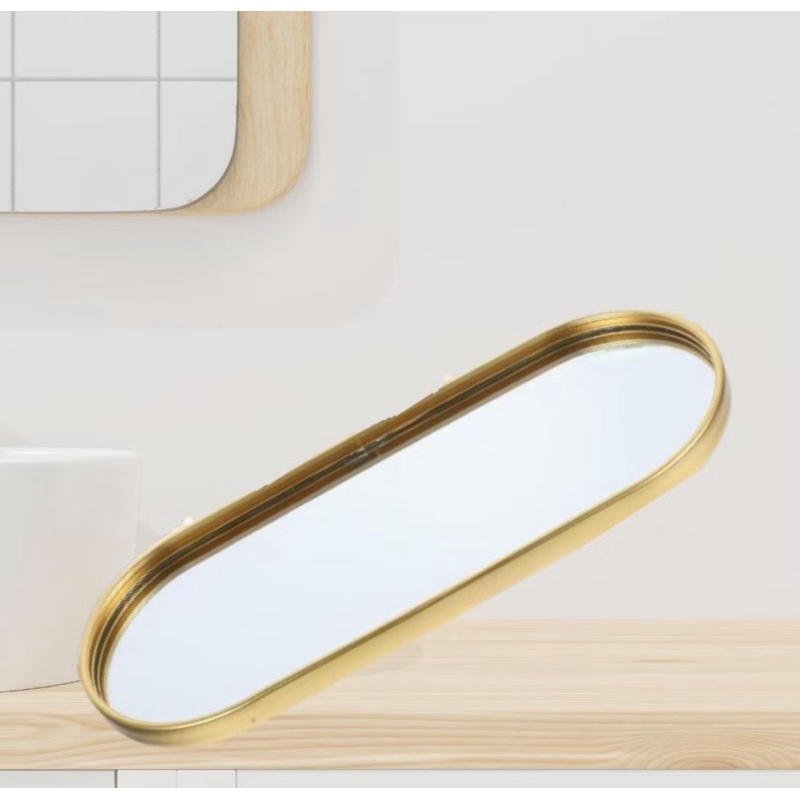 Bandeja Espelhada Multiuso Decorativa Banheiro Lavabo Decoração Bandeja Espelhado Cafe