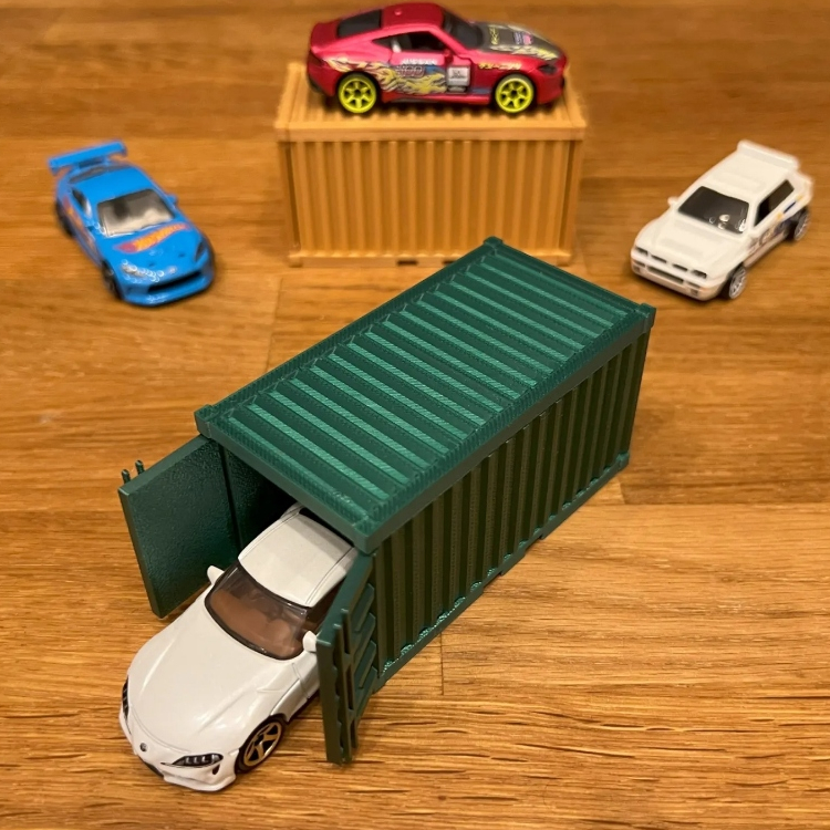 Container Garagem Genérico para mini carrinhos escala 1:64 Hotwheels
