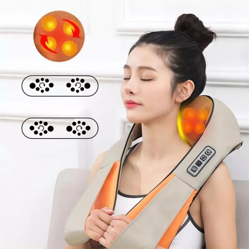Massageador Shiatsu Colete Cervical e Lombar Infravermelho