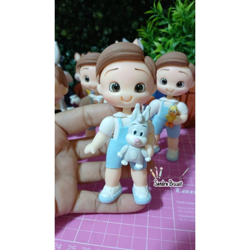kit Bonecos em biscuit baby