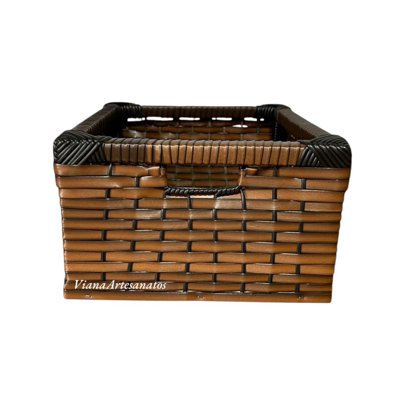 Kit 6 Cesta Gaveta Organizadora Fibra Sintética 30x25x15,5 em Oferta na Shopee