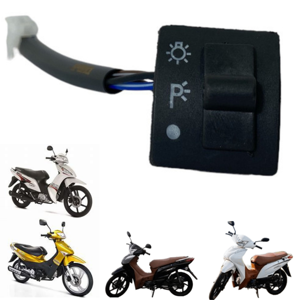 Botão Farol Liga Desliga Shineray Jet 50cc Jet 125 Cc Shineray Jet + Traxx Sky 50cc Traxx Sky 125CC
