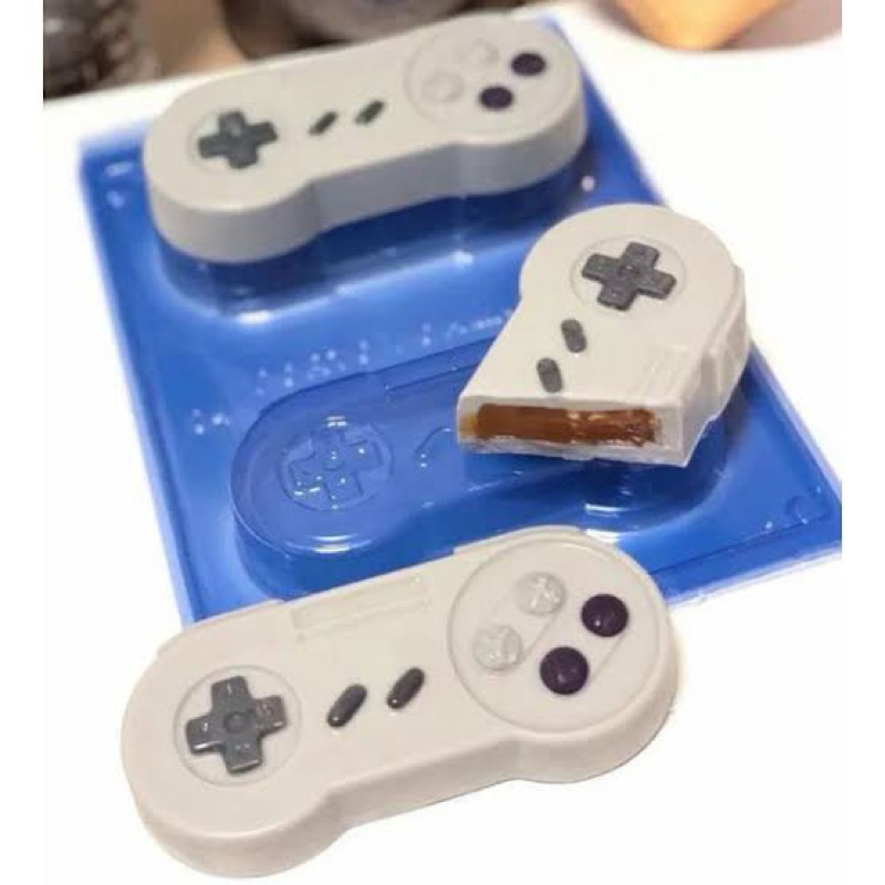 Forma De Acetato Com Silicone Chocolate 3 Partes BWB Controle Console Nintendo Game Vídeo Gamer