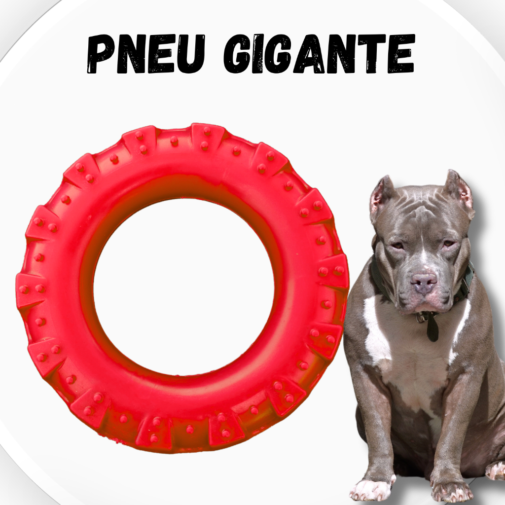 Pneu GIGANTE Brinquedo Pet para Cachorro Mordedor Maciço Cães Grandes