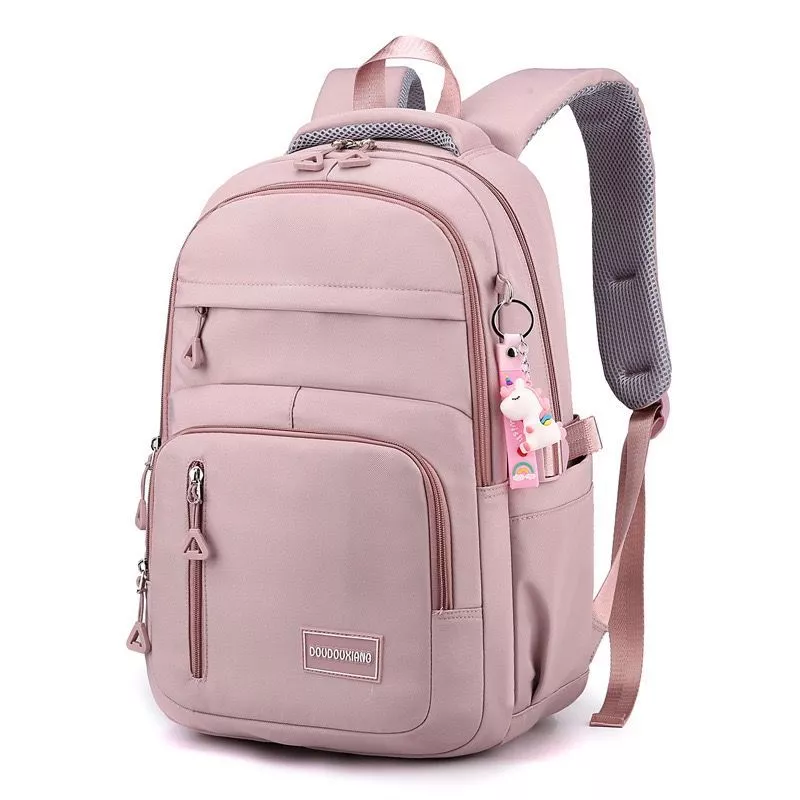 Mochila feminina casual e versátil leve e à prova d'água com grande capacidade para estudantes — imagem 1