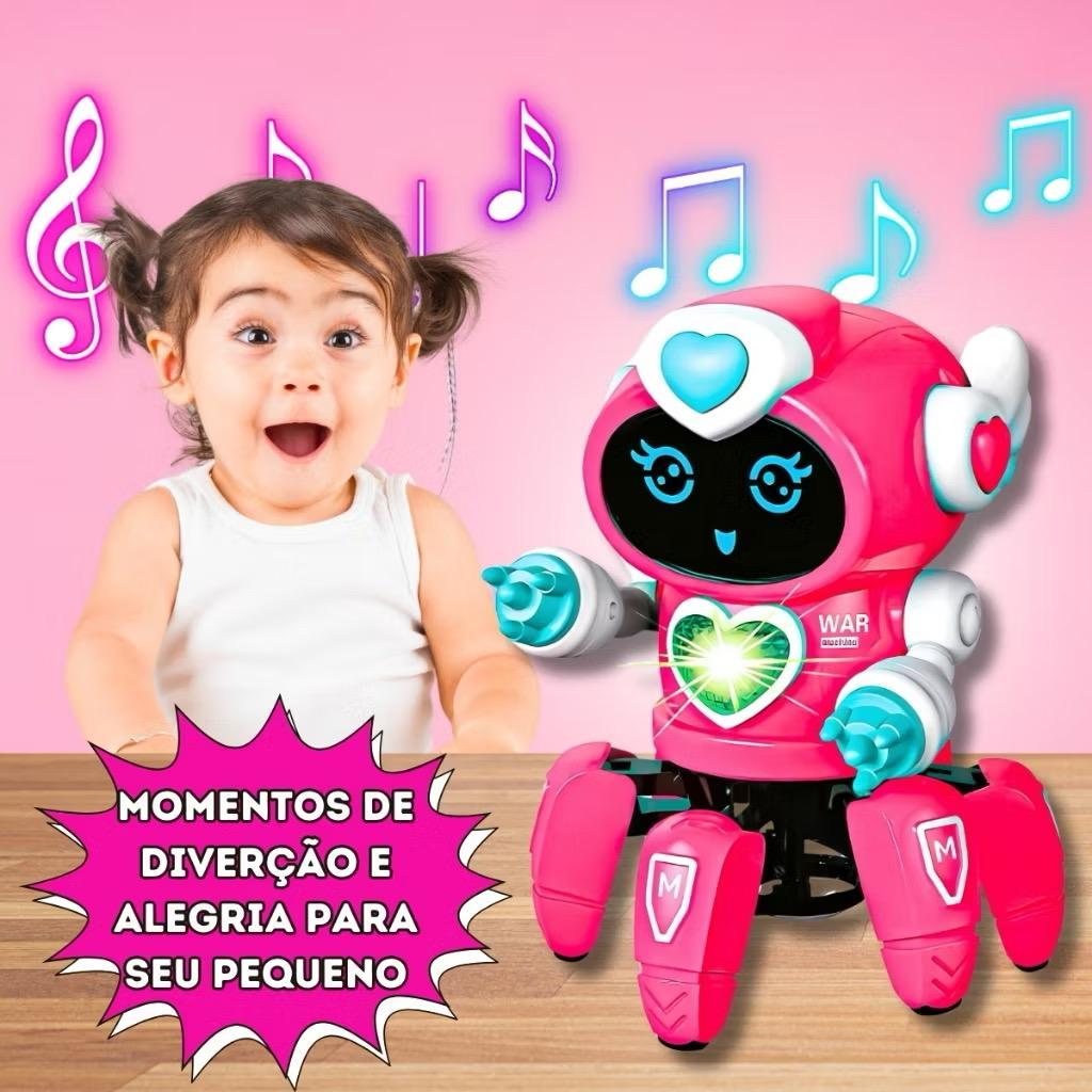 Robô Aranha Som E Dançarino Com Luzes Brinquedo Infantil - Robô Lady Menina